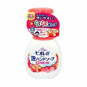 【保税】日本花王宝宝儿童杀菌消毒泡沫洗手液250ml（水果香型）（2支装）