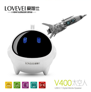 爱唯仕 V400太空人 USB小音箱 电脑音响 笔记本低音炮